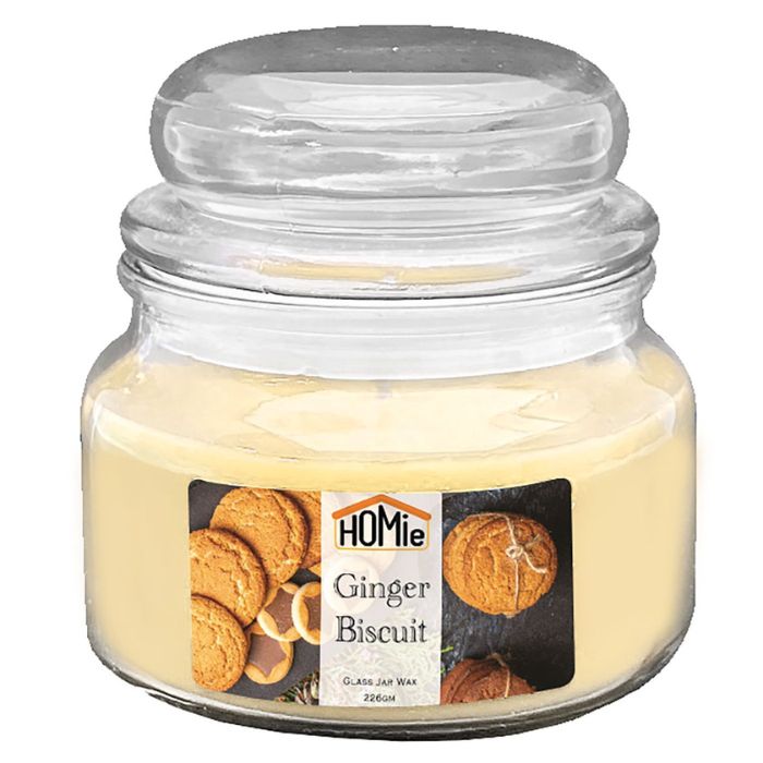 Κερί Ginger Biscuit σε Βάζο με Καπάκι 35h 226gr Net, 10x9,5cm