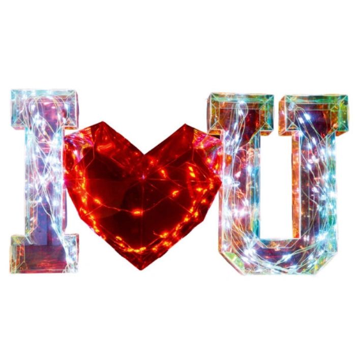 Διακοσμητικό Led I LOVE YOU σε Κουτί 37x20x17cm